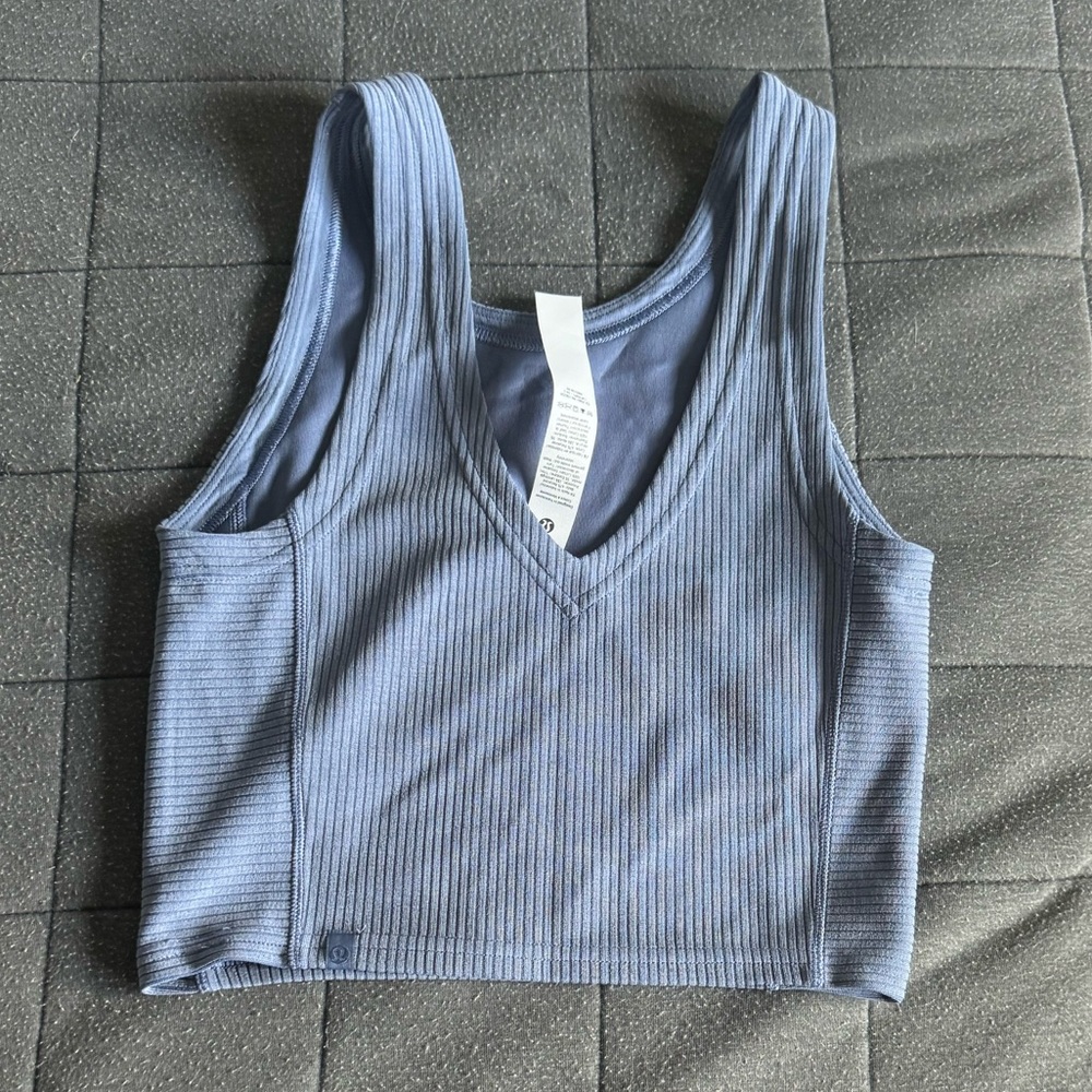 Lululemon Light Blue Ribbed Tank Top! - Picture 2 of 5